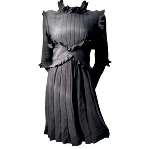 Chanel vintage ruffled wool dress from FW07